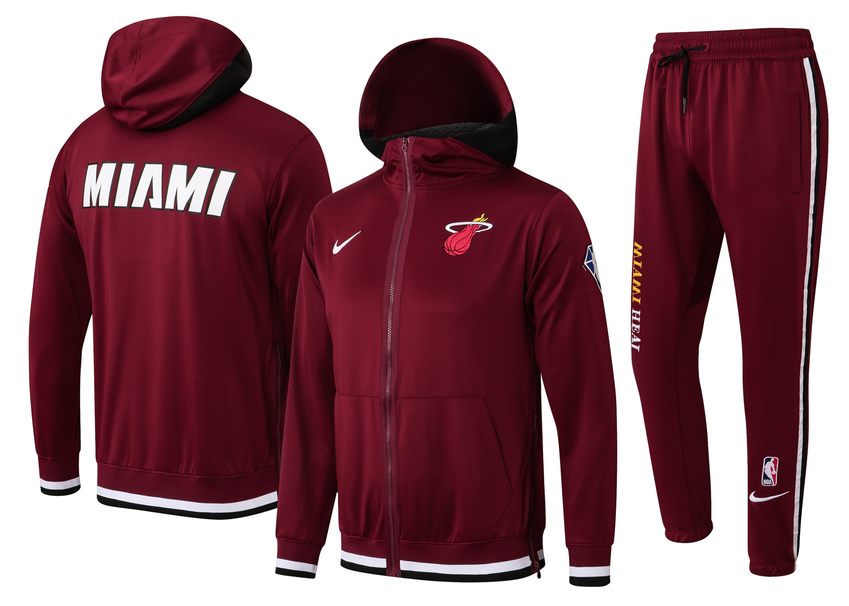 Men Miami Heat red  2024 NBA Nike Training suit